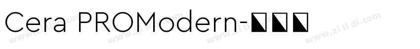 Cera PROModern字体转换